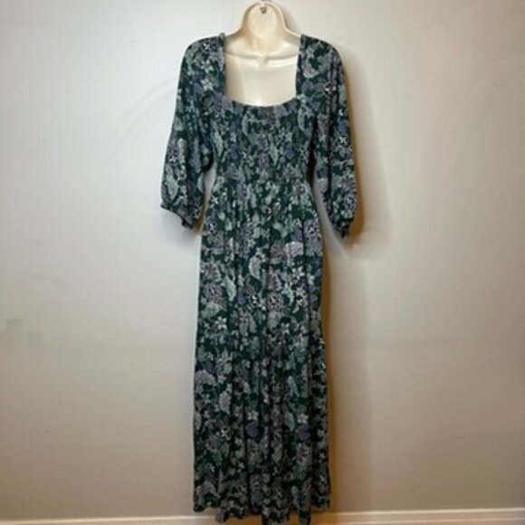 Marine Layer "Ivy" Paisley Smocked Dress (S) - Picture 2 of 9